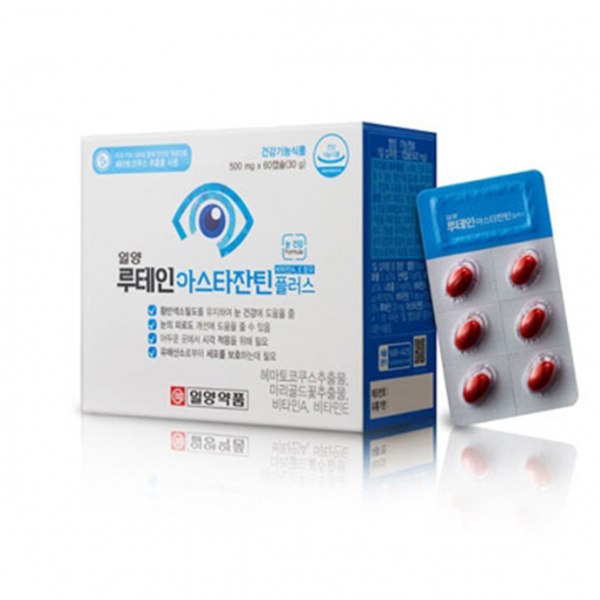 <b>일양약품</b> 루테인 <b>아스타잔틴</b> 플러스 500mg x 60캡슐, 4개