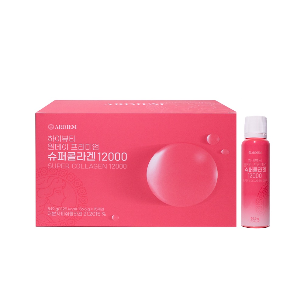 아르디엠 하이뷰티 원데이 프리미엄 슈퍼콜라겐 12000 56.6g x 15개입, 1개