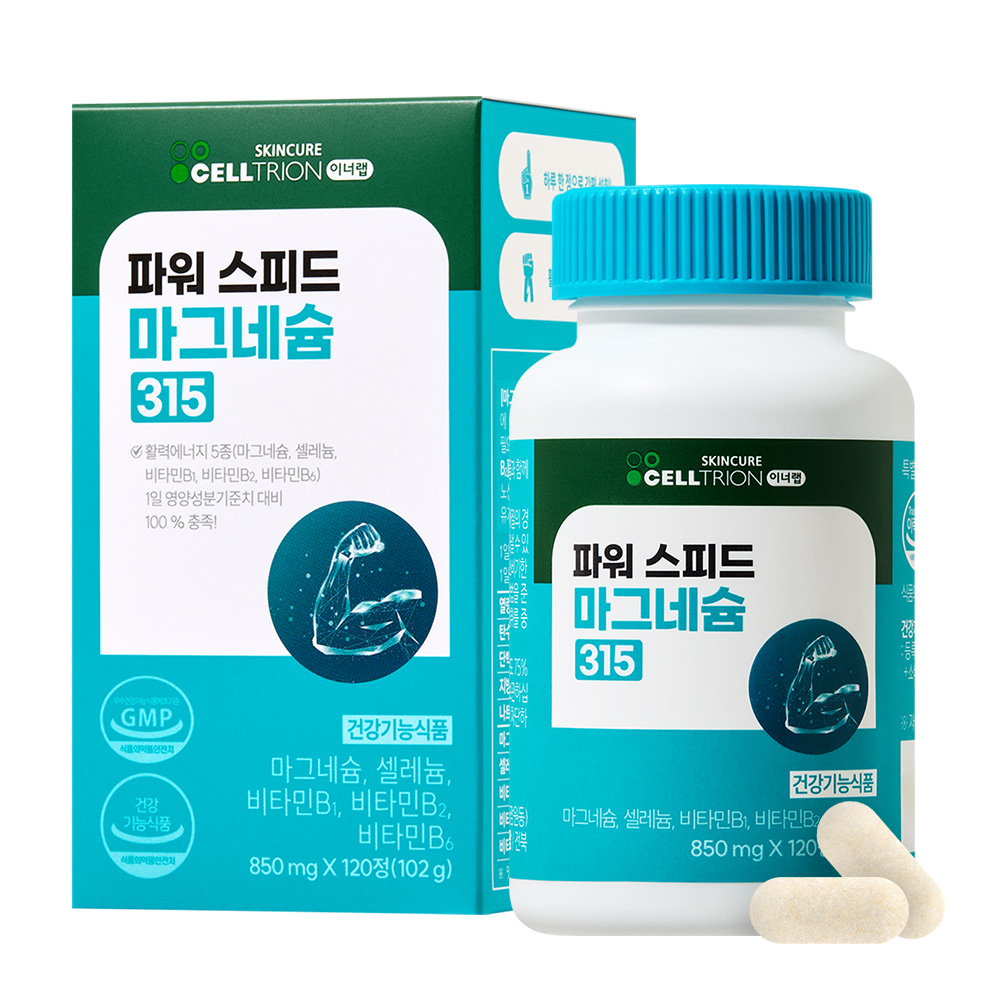 이너랩 파워 스피드 마그네슘 315 850mg x 120정, 3개