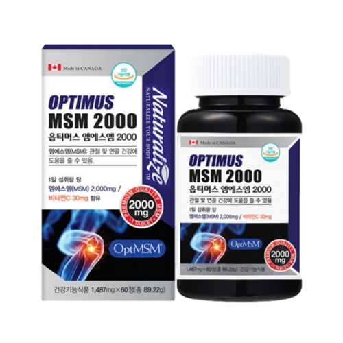옵티머스 <b>엠에스엠</b> 2000 1487mg x 60정, 1개