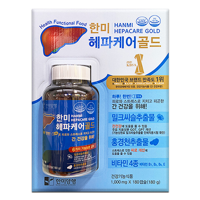 한미 헤파케어 골드 1000mg x 180캡슐, 1개
