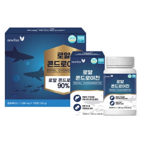 <b>뉴프리</b> 로얄 콘드로이친 1000mg x 120정, 1개