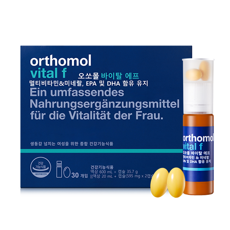 <b>오쏘몰</b> 바이탈 에프 (액상 20ml + 캡슐 595mg x 2캡슐) x 30개입, 1개