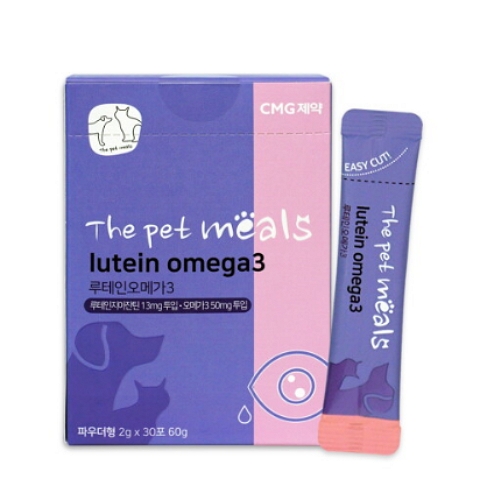 CMG제약 더펫밀즈 루테인 오메가3 눈 영양제 2g x 30포, 3개