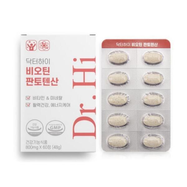 <b>닥터하이</b> 비오틴 판토텐산 800mg x 60정, 1개