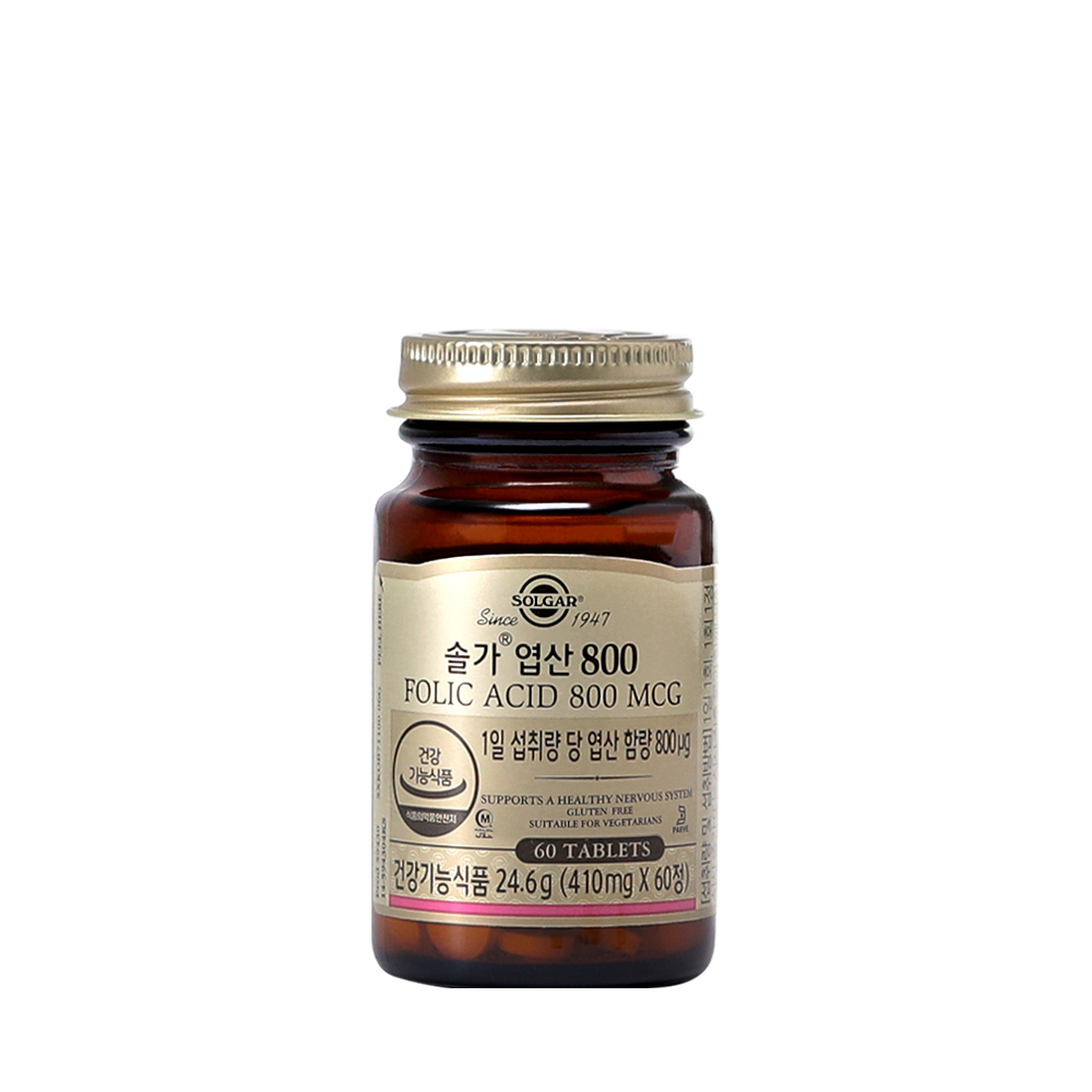 <b>솔가 엽산</b> 800 410mg x 60정, 3개