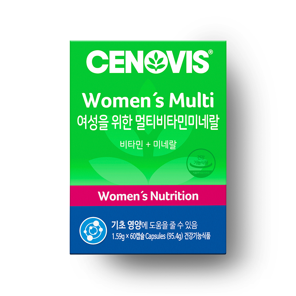 세노비스 여성용 멀티비타민 미네랄 1.59g x 60캡슐, 2개