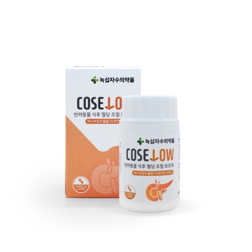 녹십자수의약품 코셀로 반려<b>동물</b> 혈당수치 개선제 250mg x 60캡슐, 1개