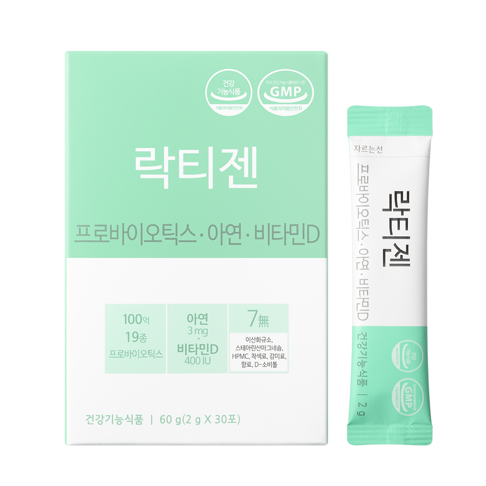 락티젠 프로바이오틱스 아연 비타민D 2g x 30포, 2개