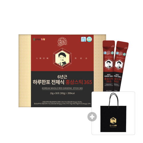 고철남홍삼 짜먹는 6년근 하루한포 전체식 홍삼스틱 365 10g x 30개입, 1개