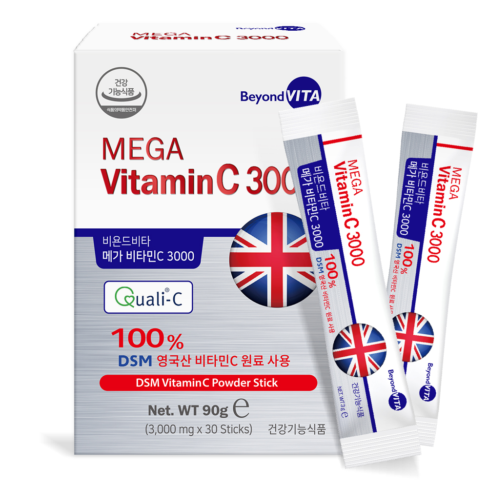비욘드비타 메가 <b>비타민C</b> 3000 3g x 30포, 2개
