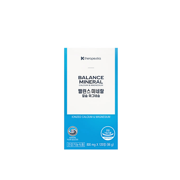 케이세라퓨틱스 밸런스 미네랄 칼슘 마그네슘 800mg x 120정, 1개