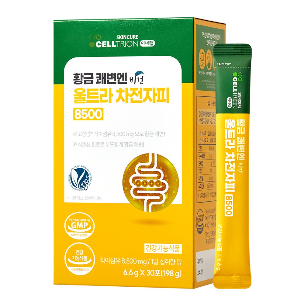 이너랩 황금 쾌변엔 울트라 <b>차전자피 식이섬유</b> 8500 6.6g x 30포, 3개