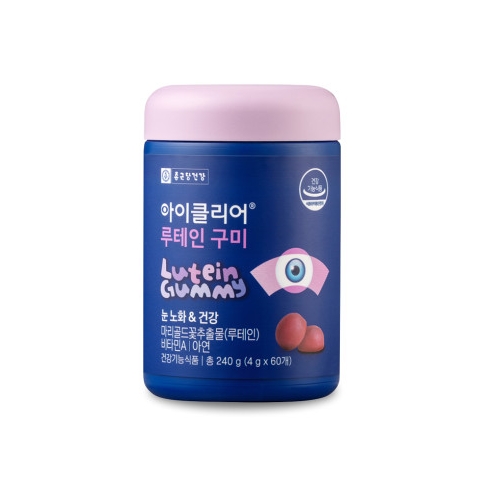 종근당건강 아이클리어 <b>루테인 구미</b> 4g x 60구미, 1개