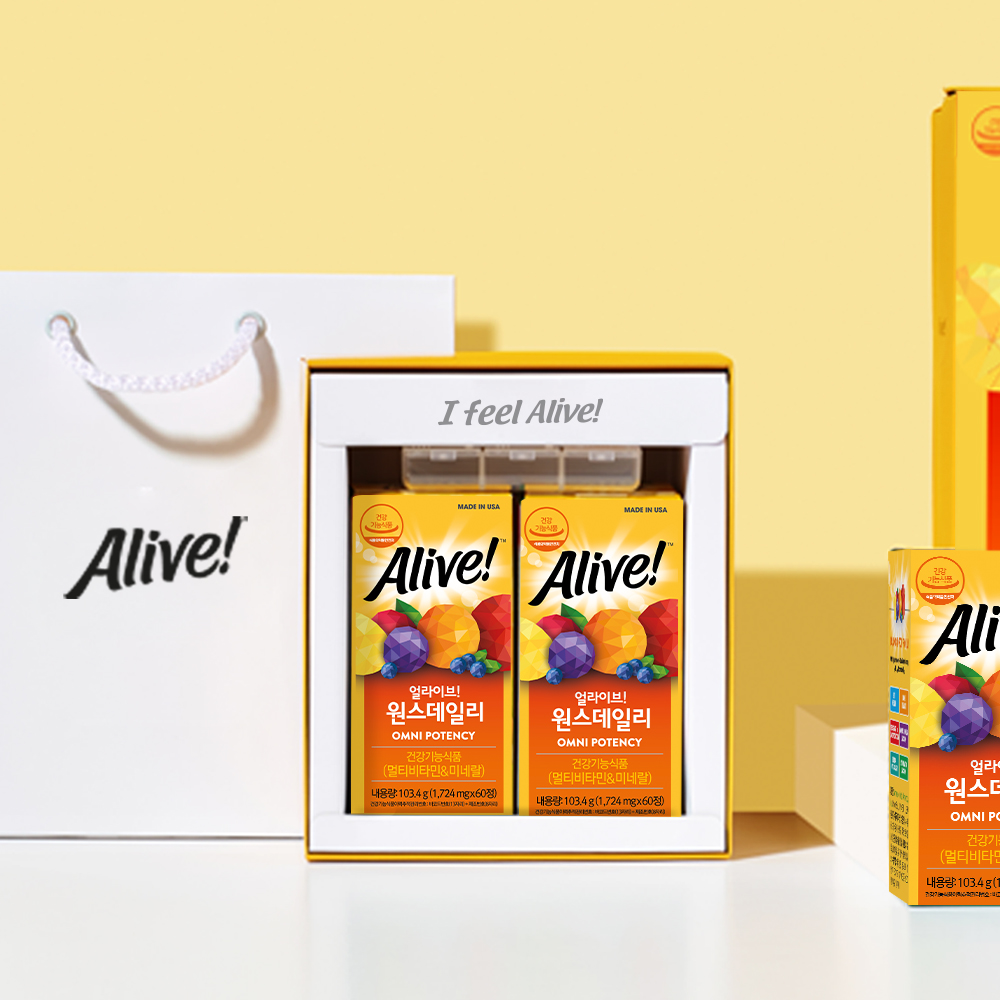 네츄럴라이프얼라이브 얼라이브 원스데일리 선물세트 1724mg x 120정, 1개