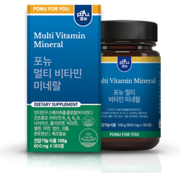 포뉴 <b>멀티</b>비타민<b>미네랄</b> 600mg x 180정, 1개