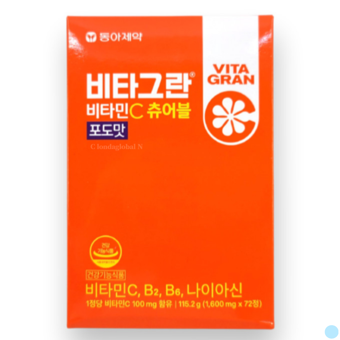 비타그란 비타민C 츄어블 포도맛 1600mg x 72정, 1개