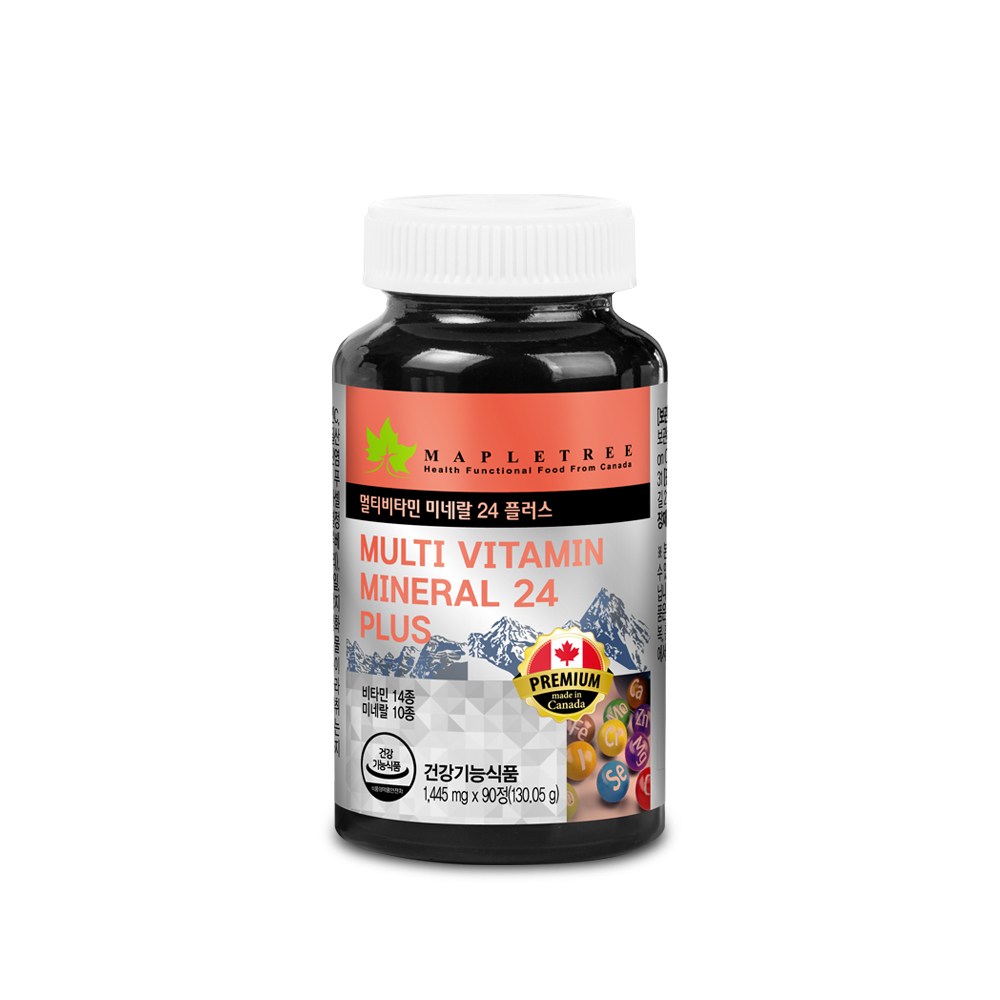 <b>메이플트리 멀티비타민 미네랄 24 플러스</b> 1445mg x 90정, 1개