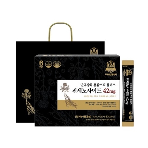 면역강화 홍삼스틱 플러스 진세노사이드42mg 10ml x 30포, 2개
