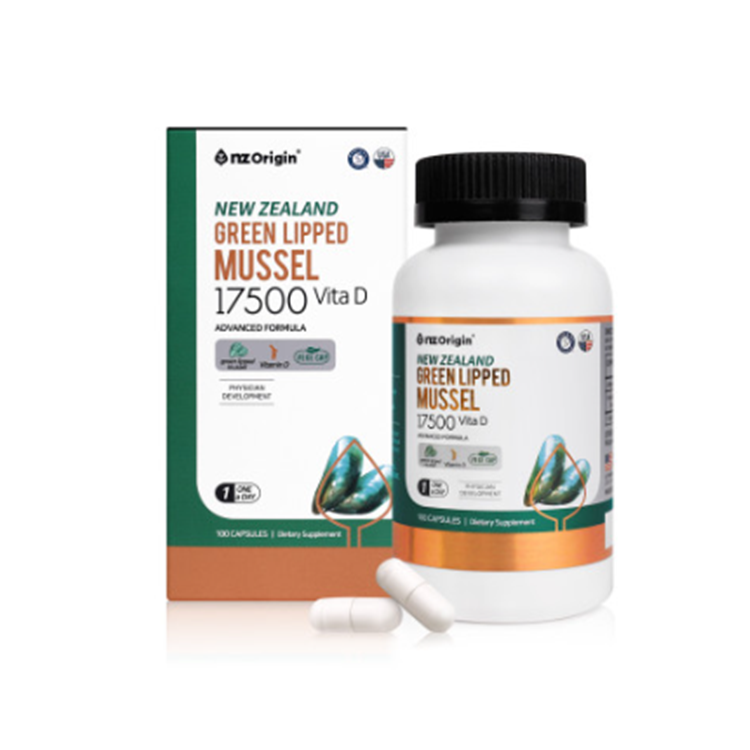 엔젯오리진 뉴질랜드 초록입홍합 17500 비타민D 710mg x 100캡슐, 2개