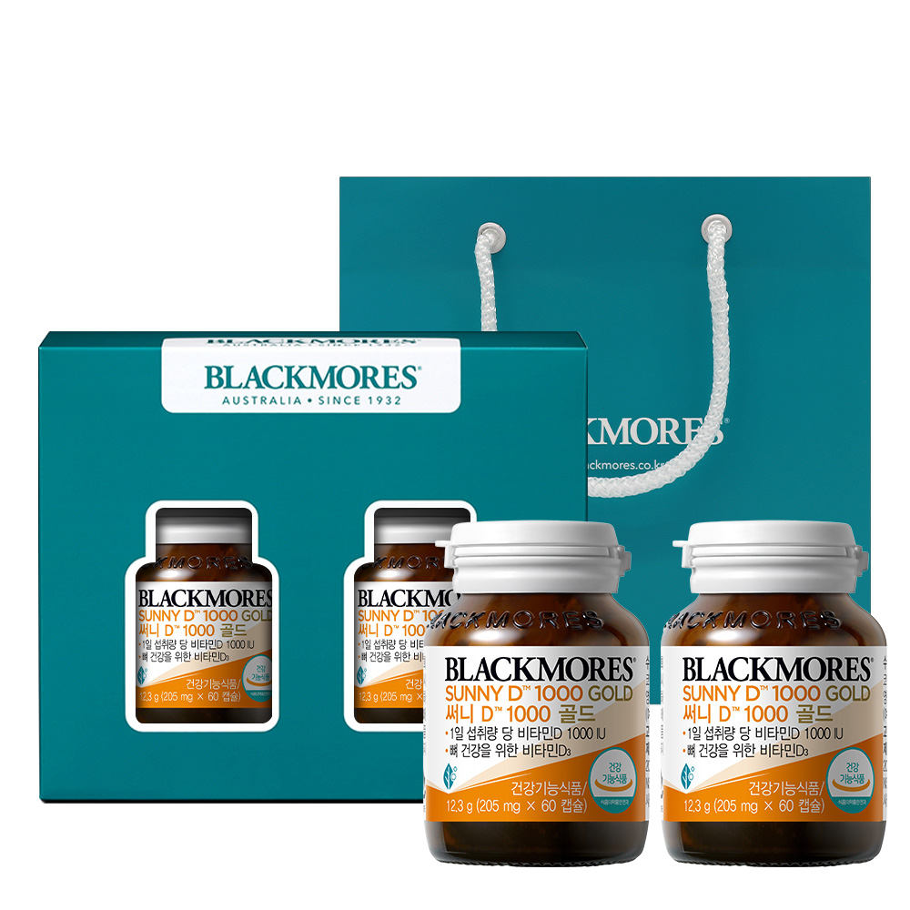 <b>블랙모어스</b> 써니D 1000 골드 205mg x 120캡슐, 1개