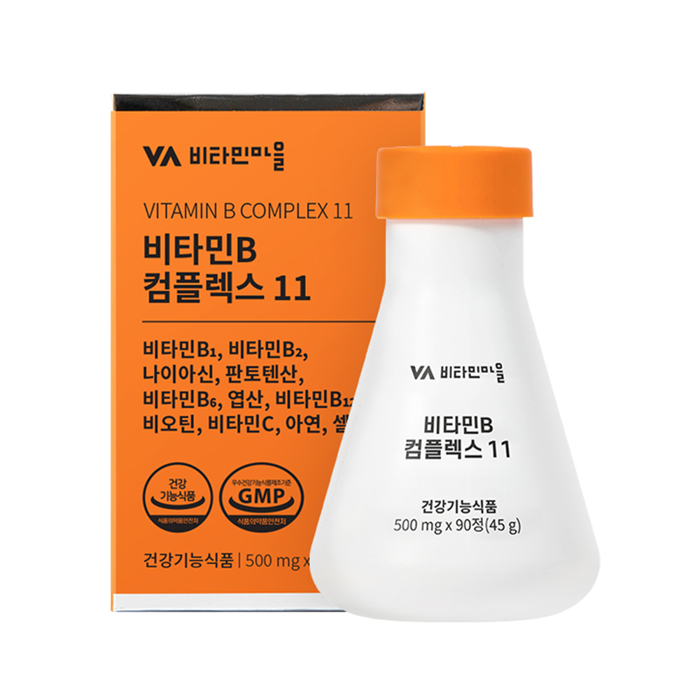 <b>비타민</b>마을 <b>비타민</b>B 컴플렉스 11 500mg x 90정, 2개