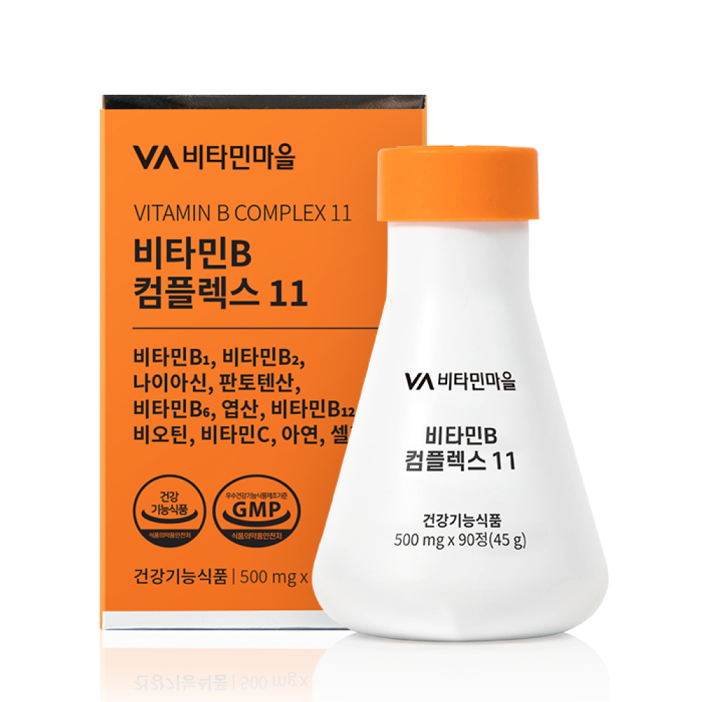 비타민마을 비타민B 컴플렉스 11 500mg x 90정, 2개