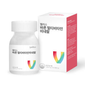 WELLERS 바른 멀티<b>비타민</b> 미네랄 1000mg x 60정, 1개