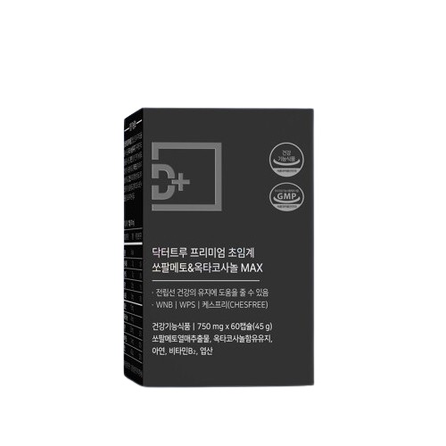 닥터트루 프리미엄 초임계 <b>쏘팔메토</b> 옥타코사놀 맥스 750mg x 60캡슐, 1개