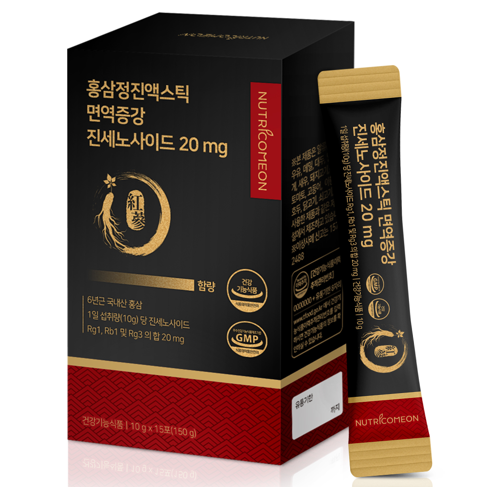 뉴트리커먼 홍삼정 진액스틱 면역증강 진세노사이드 20mg 10g x 15개입, 2개