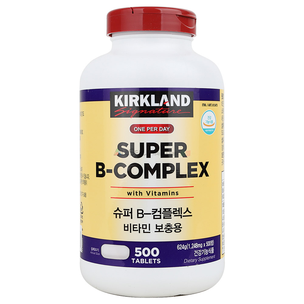 커클랜드 <b>슈퍼B</b> <b>컴플렉스</b> 1248mg x 500정, 1개