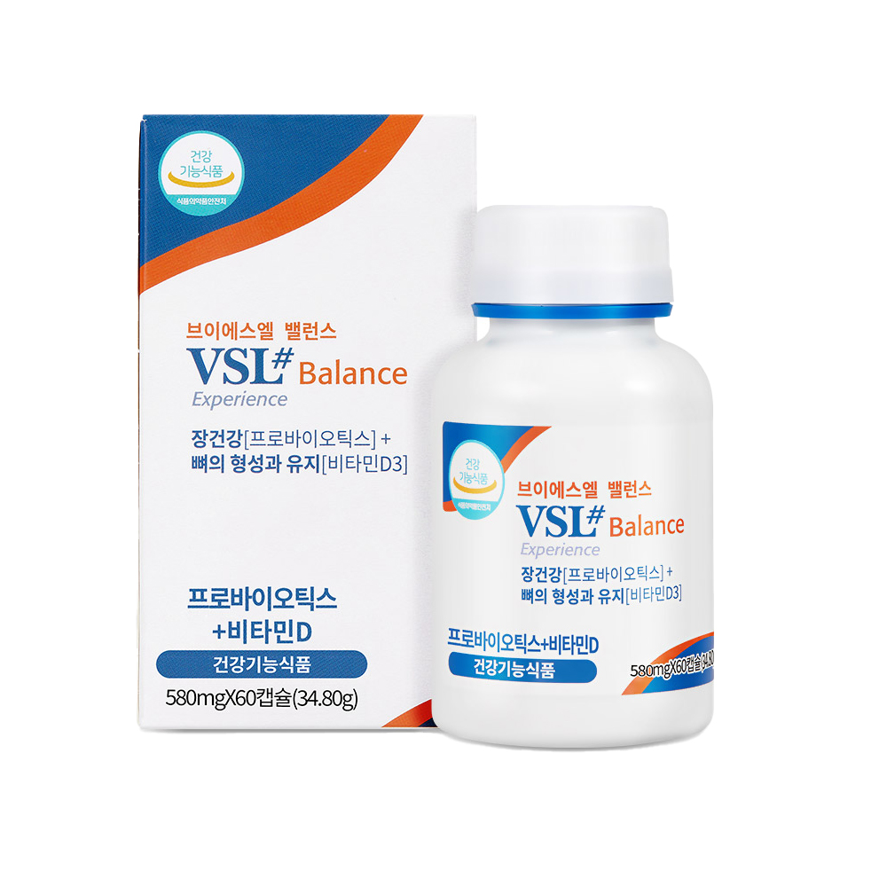 <b>VSL</b>#3 밸런스 580mg x 60캡슐, 2개