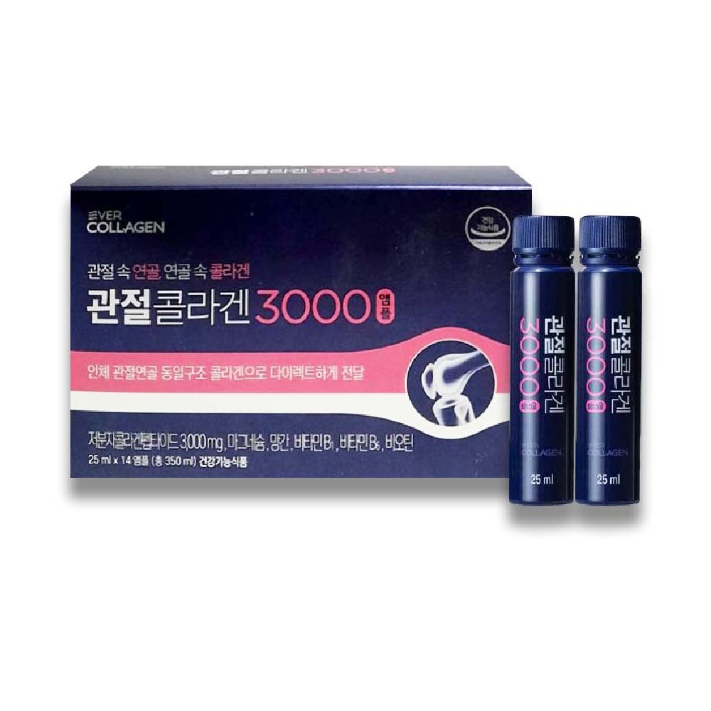 에버<b>콜라겐</b> 관절 <b>콜라겐</b> 3000 앰플 25ml x 14개입, 1개