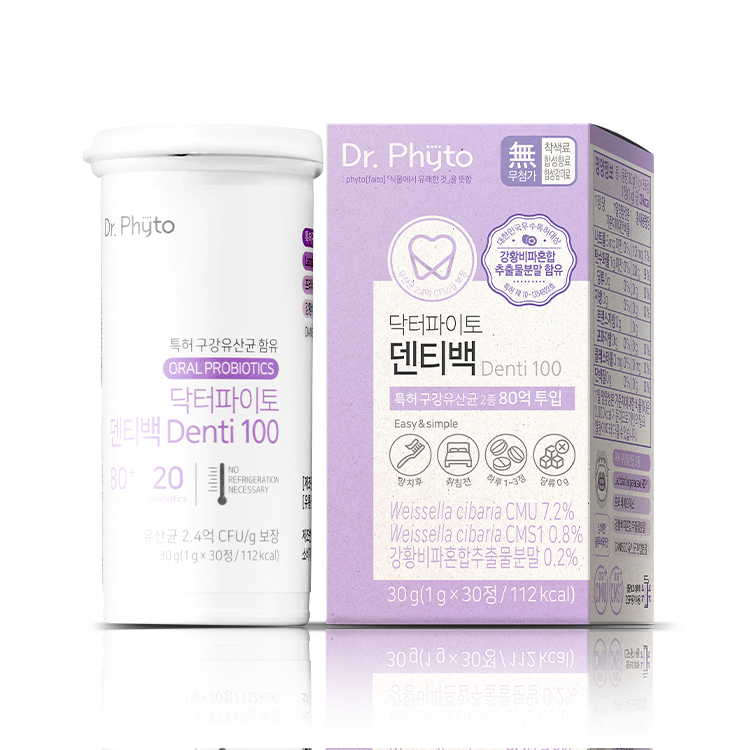 <b>닥터파이토</b> 덴티백 구강유산균 1g x 30정, 1개