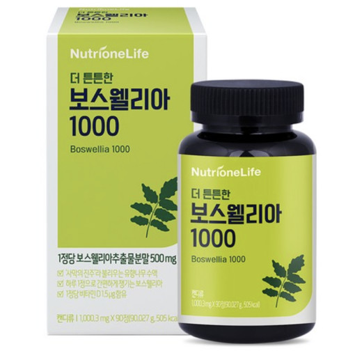 뉴트리원 <b>더 튼튼한 보스웰리아 1000</b> 1000.3mg x 90캡슐, 1개