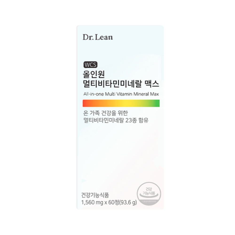 닥터린 올인원 멀티비타민 미네랄 맥스 1560mg x 60정, 3개