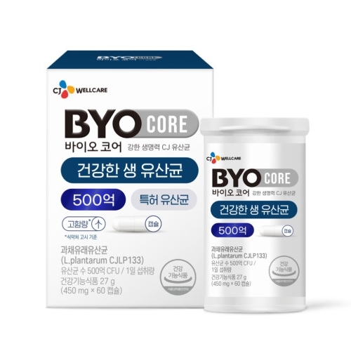 바이오코어 건강한 생 유산균 500억 450mg x 60캡슐, 2개
