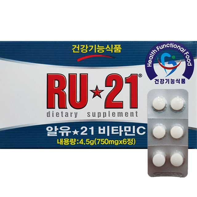 알유21 <b>비타민C 750mg</b> x 6정, 6개