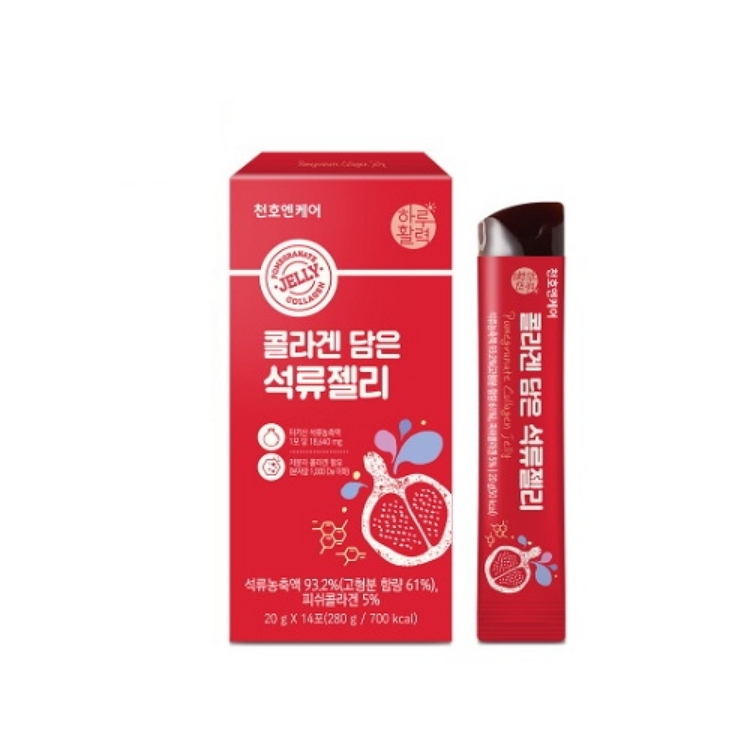 천호엔케어 콜라겐 담은 석류젤리 20g x 14포, 4개