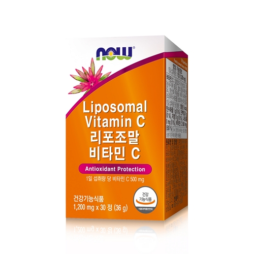 나우푸드 리포조말 비타민 C 1200mg x 30정, 3개