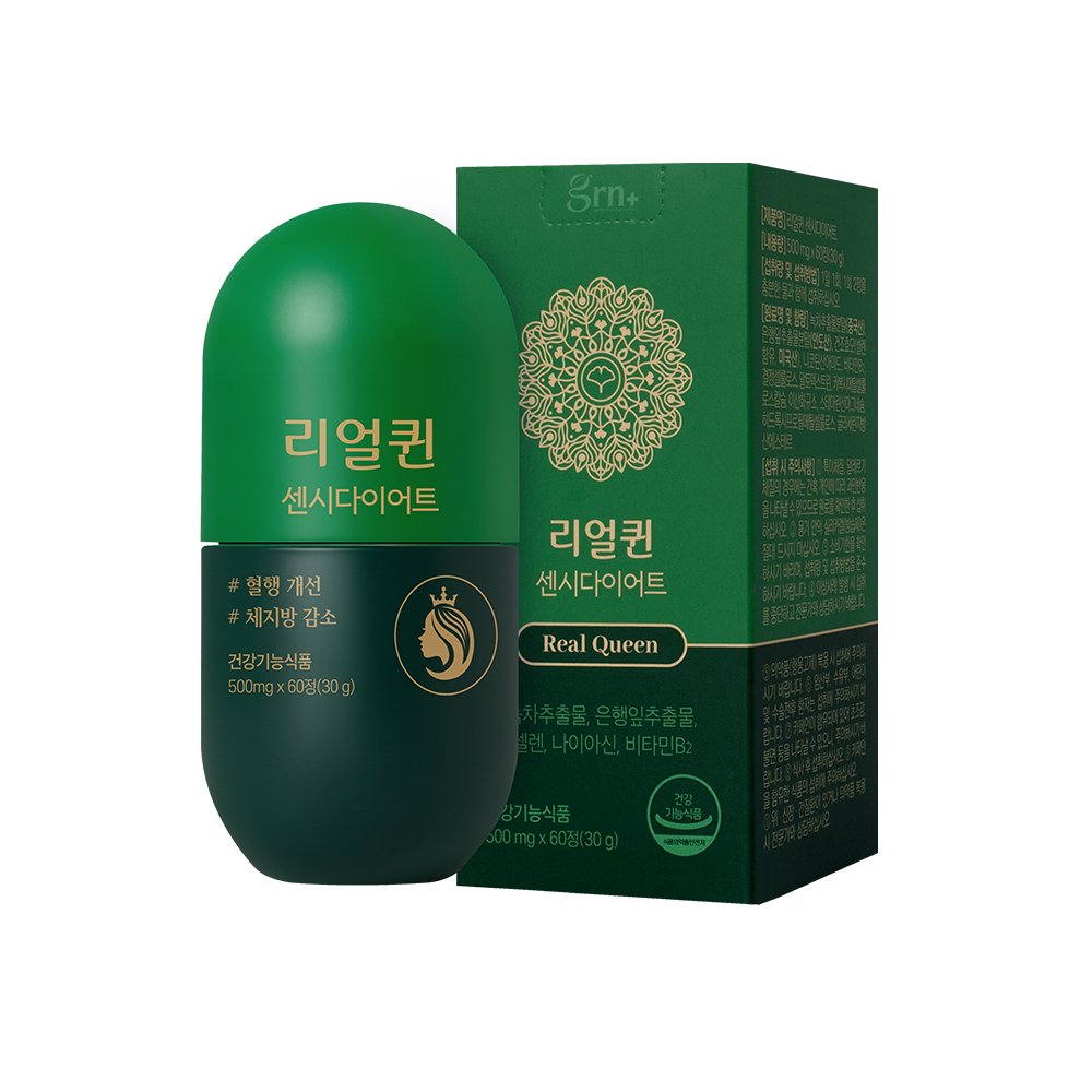 <b>GRN</b> 리얼퀸 센시다이어트 500mg x 60정, 1개
