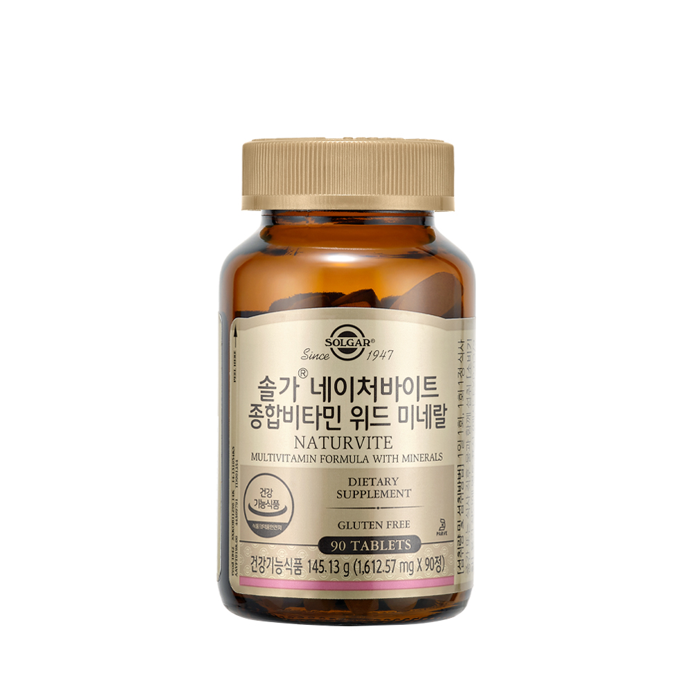 솔가 네이처바이트 종합비타민 위드 미네랄 1612.57mg x 90정, 1개