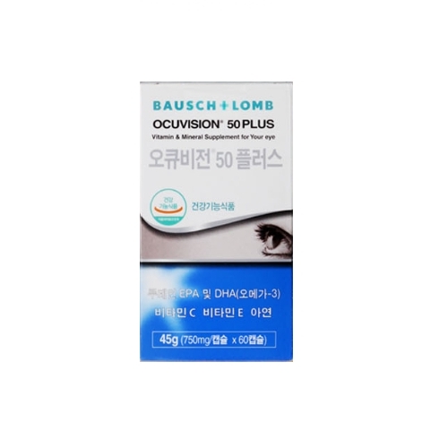 바슈롬 오큐비전 50 <b>플러스</b> 750mg x 60캡슐, 1개