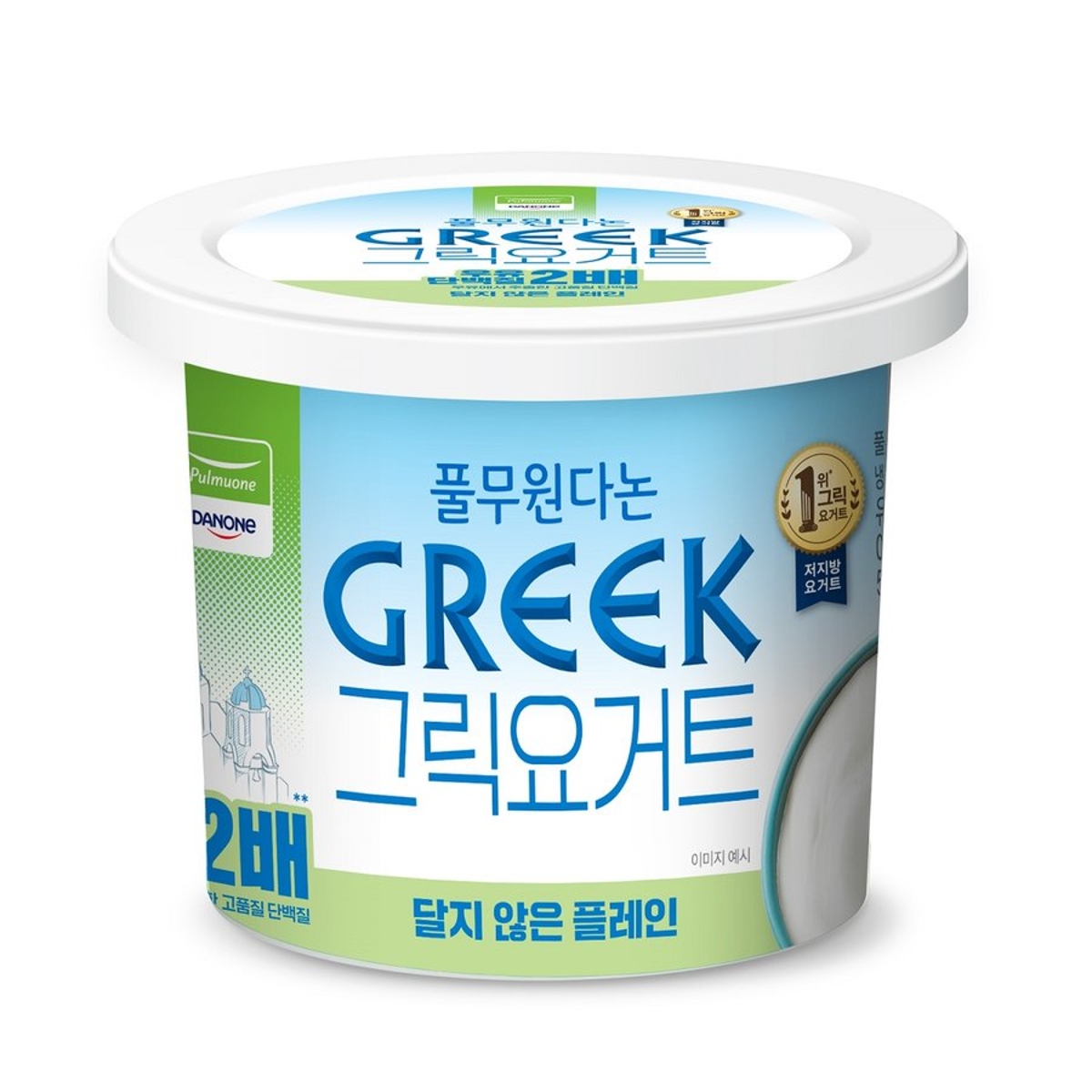 <b>풀무원다논</b> 달지 않은 플레인 그릭요거트 400ml, 1개