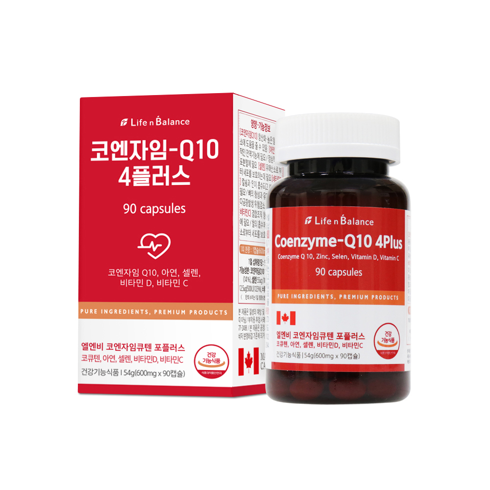<b>엘엔비</b> 코엔자임Q10 4플러스 600mg x 90캡슐, 1개