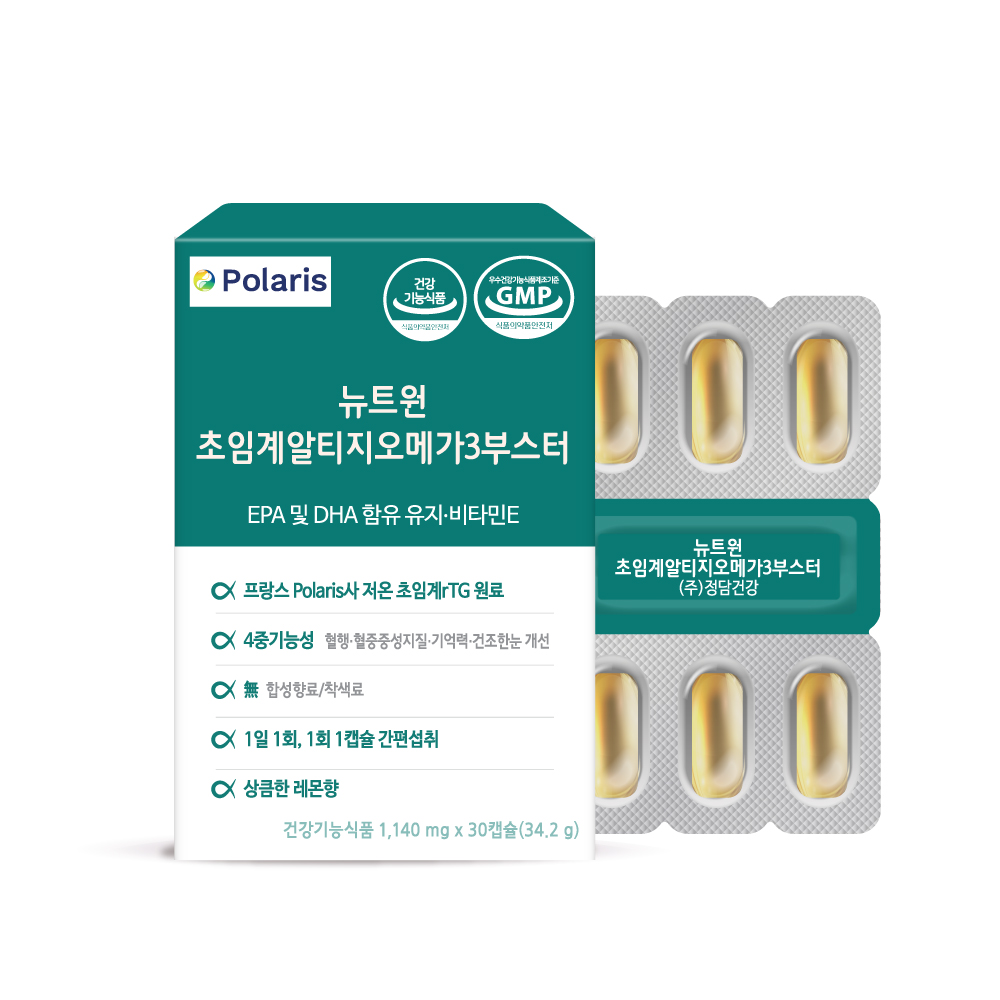 뉴트원 초임계알티지오메가3부스터 1140mg x 30캡슐, 1개