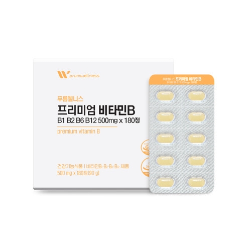 푸름웰니스 프리미엄 비타민B 500mg x 180정, 1개