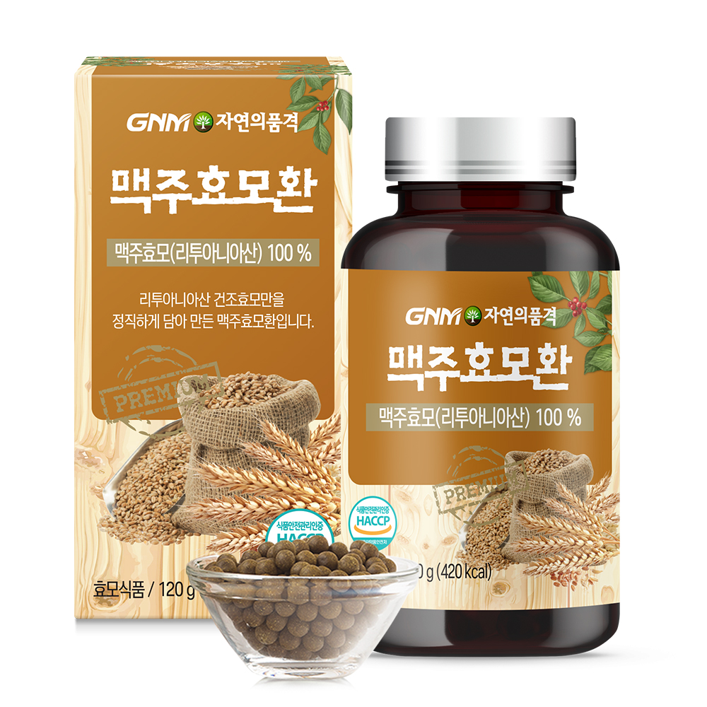 GNM자연의품격 <b>맥주효모</b>환 120g, 3개