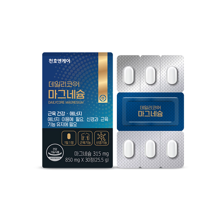 천호엔케어 데일리코어 마그네슘 850mg x 30정, 1개