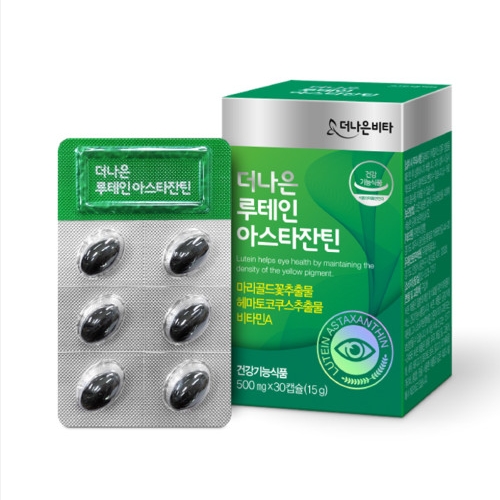 더나은비타 더나은 <b>루테인 아스타잔틴</b> 500mg x 30캡슐, 1개
